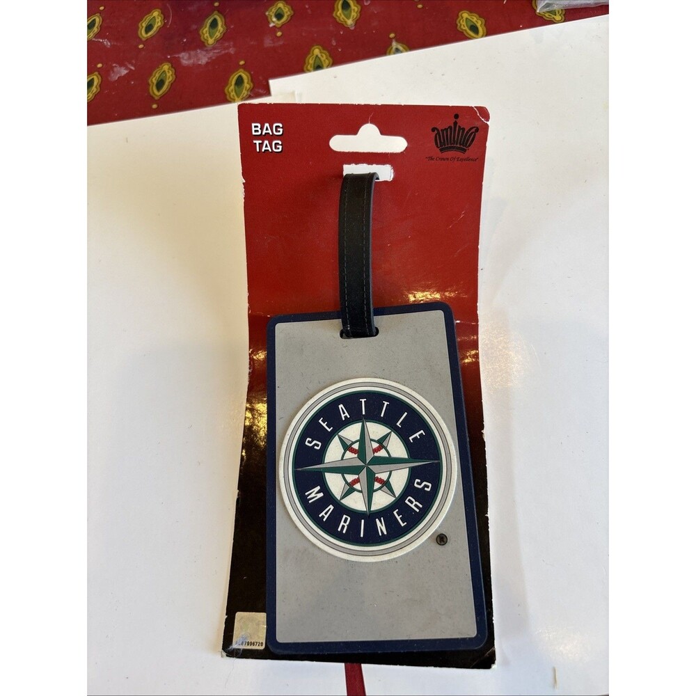 Aminco Seattle Mariners MLB Luggage Bag Tag New Rubber Blue Gray